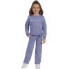 Champion Girls Hoodie and Sweatpant Set for Kids Athletic Fleece Sweatsuit(Meadow)