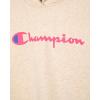 Champion Girls Hoodie and Sweatpant Set for Kids Athletic Fleece Sweatsuit(Oatmeal Heahter)