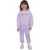 Champion Girls Hoodie and Sweatpant Set for Kids Athletic Fleece Sweatsuit(Pastel Lilac)