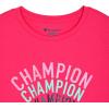 Champion Girls Tee Shirt for Kids Short Sleeve T-Shirt Girls Tops(Magenta)