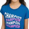 Champion Girls Tee Shirt for Kids Short Sleeve T-Shirt Girls Tops(Meadow Blue)