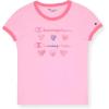 Champion Girls Tee Shirt for Kids Short Sleeve T-Shirt Girls Tops(Navy Blue-lilac Sachet)