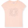 Champion Girls Tee Shirt for Kids Short Sleeve T-Shirt Girls Tops(Pink Mist-grey Heather)