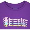 Champion Girls Tee Shirt for Kids Short Sleeve T-Shirt Girls Tops(Royal Lilac)