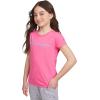 Champion Girls Tee Shirt for Kids Short Sleeve T-Shirt Girls Tops(Signature Hot Pink)