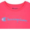 Champion Girls Tee Shirt for Kids Short Sleeve T-Shirt Girls Tops(Signature Hot Pink)