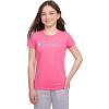 Champion Girls Tee Shirt for Kids Short Sleeve T-Shirt Girls Tops(Signature Hot Pink)