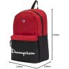 Champion Manuscript Backpack, Black, OS(Scarlet Heather)