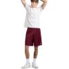 Champion Men’s Shorts, Men’s Mesh Gym Shorts, Lightweight Athletic Shorts (Reg. Or Big & Tall)(Bordeaux Red – C Patch Logo)