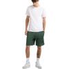 Champion Men’s Shorts, Men’s Mesh Gym Shorts, Lightweight Athletic Shorts (Reg. Or Big & Tall)(Dark Green – C Patch Logo)