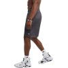 Champion Men’s Shorts, Men’s Mesh Gym Shorts, Lightweight Athletic Shorts (Reg. Or Big & Tall)(Granite Heather – C Patch Logo)