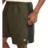 Champion Men’s Sport Shorts, Athletic Shorts for Men, Lightweight Gym Shorts, 7″(Army/Black)