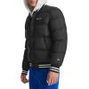 Champion Mens Varsity Bomber Puffer Jacket(Black)