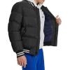 Champion Mens Varsity Bomber Puffer Jacket(Black)