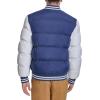 Champion Mens Varsity Bomber Puffer Jacket(Navy/White)