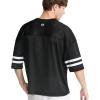 Champion Men’s Yearbook Mesh Football Tee, V-Neck(Black)