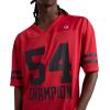 Champion Men’s Yearbook Mesh Football Tee, V-Neck(Spirited Red)