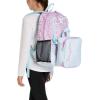 Champion Mode 2-Piece Backpack and Insulated Lunch Box Combo Set with Laptop Compartment, Padded Straps, Water Bottle Pocket, Pink/Blue, One Size(Pink/Blue)