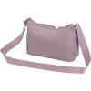 Champion Quartz Small Messenger Bag in Crinkle Nylon With Adjustable Strap, Water Bottle Pocket for Work, Travel, Commute(Snap Back Purple)