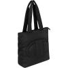 Champion Quilted Billie Tote Bag in Memory Cloth With Zip Closure for Work, Travel, Daily Use(Black)