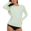 Champion Rash Guard for Women, Womens Rash Guard Long Sleeve Shirts, Rashguard Swim Shirt Women UPF 50+ SPF & UV Protection(Lime)