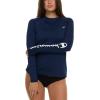 Champion Rash Guard for Women, Womens Rash Guard Long Sleeve Shirts, Rashguard Swim Shirt Women UPF 50+ SPF & UV Protection(Navy)