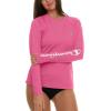 Champion Rash Guard for Women, Womens Rash Guard Long Sleeve Shirts, Rashguard Swim Shirt Women UPF 50+ SPF & UV Protection(Pink)