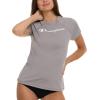 Champion Rash Guard for Women, Womens Rash Guard Short Sleeve Shirts, Rashguard Swim Shirt Women UPF 50+ SPF & UV Protection(Grey)