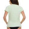 Champion Rash Guard for Women, Womens Rash Guard Short Sleeve Shirts, Rashguard Swim Shirt Women UPF 50+ SPF & UV Protection(Lime)