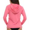 Champion Rash Guard for Women with Hood, Long Sleeve Hoodie Swim Shirts for Women, Quick Dry UPF 50+ SPF Sun & UV Protection(Pink)