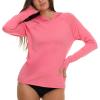 Champion Rash Guard for Women with Hood, Long Sleeve Hoodie Swim Shirts for Women, Quick Dry UPF 50+ SPF Sun & UV Protection(Pink)