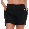 Champion Swim Board Shorts for Women, 5”/7” Swim Shorts Women with Pockets for Beach, Pool, Summer(Black)
