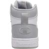 Champion Unisex-Child 5 on 5 Hi Sneaker(White/Grey/Chalk)