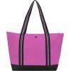 Champion Varsity Tote Bag with Zip Closure and Interior Mesh Pockets for Work, Travel, Daily Use, Our Favorite Fuchsia(Our Favorite Fuchsia)