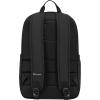 Champion Venice Laptop Backpack in Crinkle Nylon with Padded Adjustable Straps, Water Bottle Pocket for Work, Travel, Commute, Black, Medium(Black/Silver)