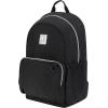 Champion Venice Laptop Backpack in Crinkle Nylon with Padded Adjustable Straps, Water Bottle Pocket for Work, Travel, Commute, Black, Medium(Black/Silver)