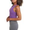 Champion Women’s Crop Top, Soft Touch, Moisture Wicking, Ribbed Cropped Top for Women(Creative Mauve)