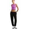 Champion Women’s Crop Top, Soft Touch, Moisture Wicking, Ribbed Cropped Top for Women(Our Favorite Fuchsia)