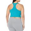 Champion Women’s Crop Top, Soft Touch, Moisture Wicking, Ribbed Cropped Top for Women(Rockin Teal Ribbed)