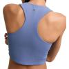 Champion Women’s Crop Top, Soft Touch, Moisture Wicking, Ribbed Cropped Top for Women(Sevenseas Blue)