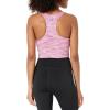 Champion Women’s Crop Top, Soft Touch, Moisture Wicking, Ribbed Cropped Top for Women(Spacedye Multi Warm)