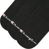 Champion Women’s Cushioned Quarter Socks (6-Pack)(Black – Toe Logo)