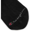 Champion Women’s Cushioned Quarter Socks (6-Pack)(Black Stripe)