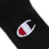 Champion Women’s Cushioned Quarter Socks (6-Pack)(Black/Grey Logo)