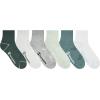Champion Women’s Cushioned Quarter Socks (6-Pack)(Green Assorted)
