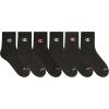 Champion Women’s Cushioned Quarter Socks (6-Pack)(High Quarter Black)