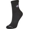 Champion Women’s Cushioned Quarter Socks (6-Pack)(High Quarter Black)