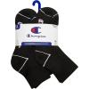 Champion Women’s Cushioned Quarter Socks (6-Pack)(Midnight Black)