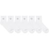 Champion Women’s Cushioned Quarter Socks (6-Pack)(White – Toe Logo)