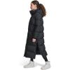 Champion Womens Extra Long Quilted Puffer Jacket With Hood(Black)